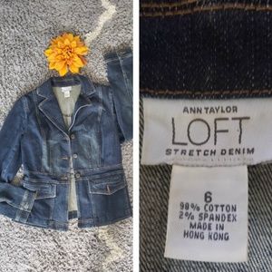 LOFT Blue Jean Jacket
